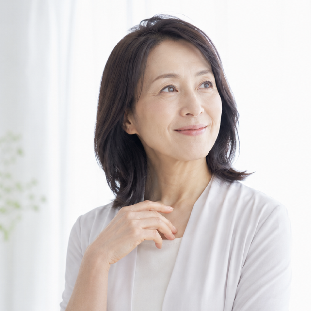 将来の健康について前向きに考える女性のイメージ