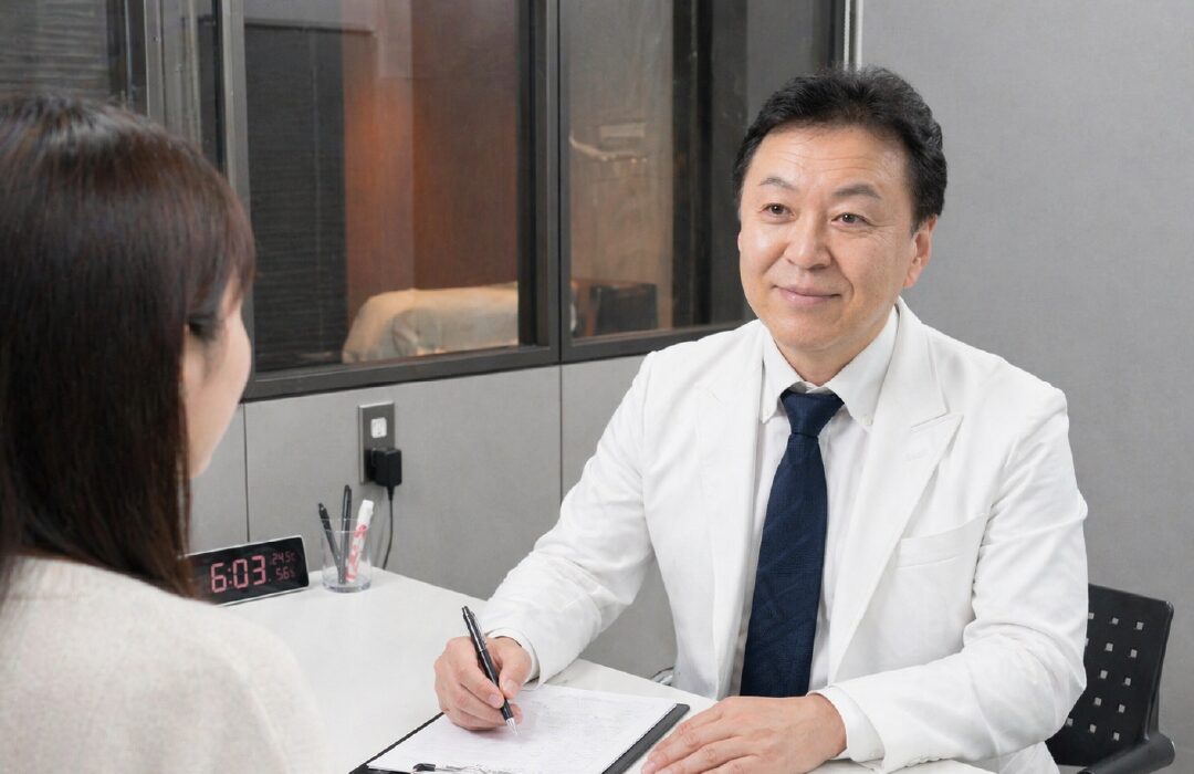 医師による丁寧なカウンセリングの様子