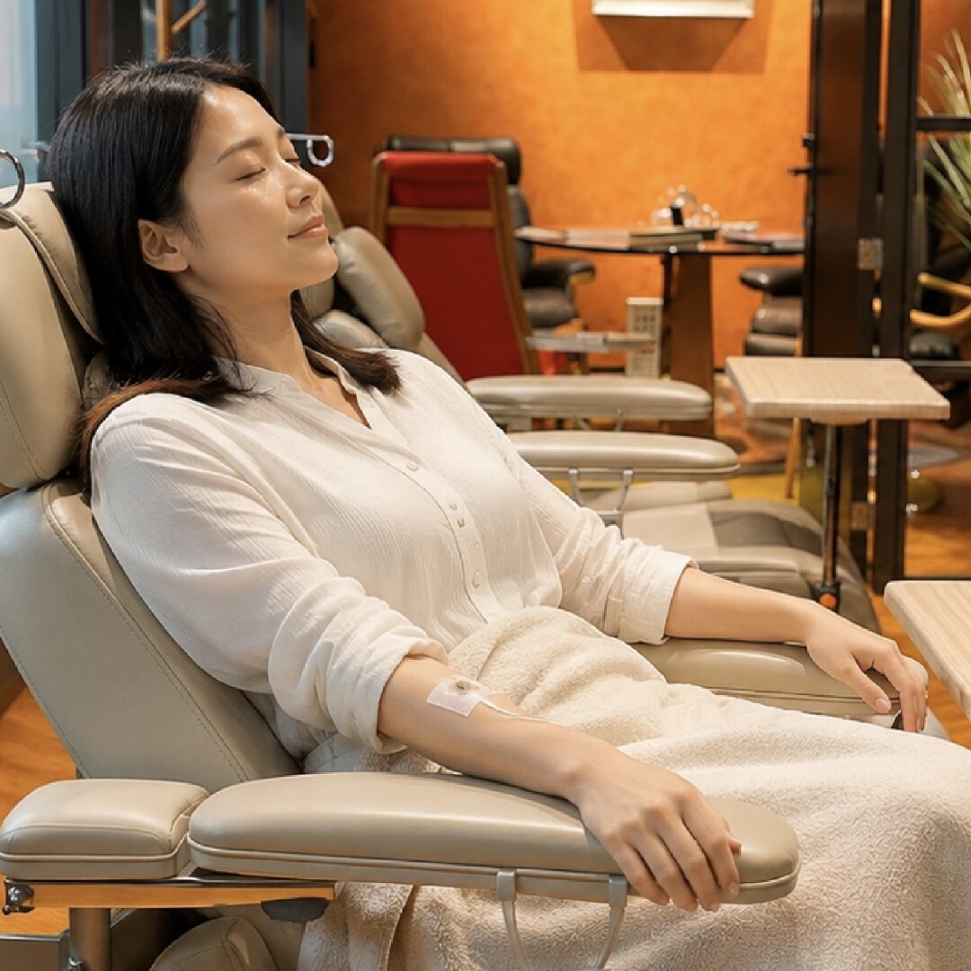 代々木で幹細胞治療を受ける女性
